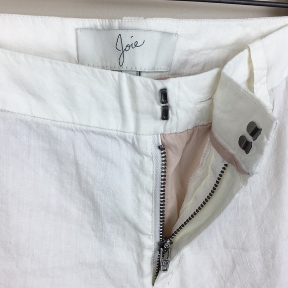 JOIE Off White Linen Blend Pants - Picture 5 of 8